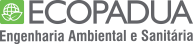 Logo Ecopadua Engenharia Ambiental e Sanitária Logo da Ecopadua Engenharia Ambiental e Sanitária com design moderno e ecológico.